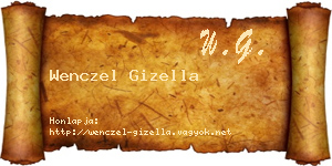 Wenczel Gizella névjegykártya